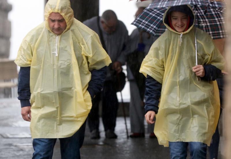 Lluvia intensa en Segovia