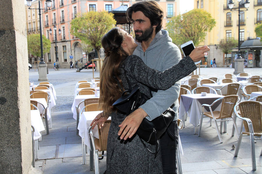 Rodaje de &#039;La Catedral del Mar&#039; en Segovia con Aitor Luna (2/2)