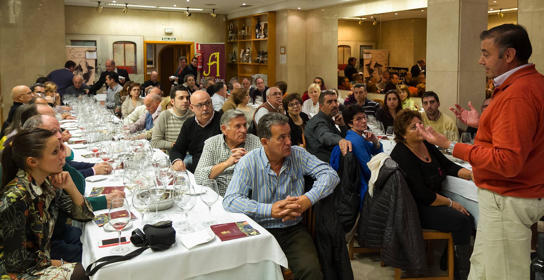 Cata del Otoño Enológico de la Fundacion Caja Rural en el Restaurante La Codorniz