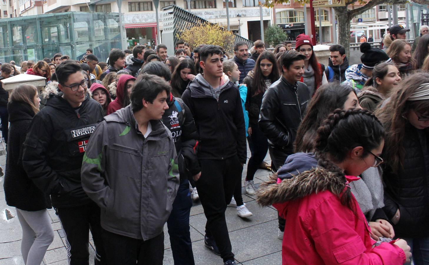Los estudiantes palentinos se manifiestan contra la Lomce