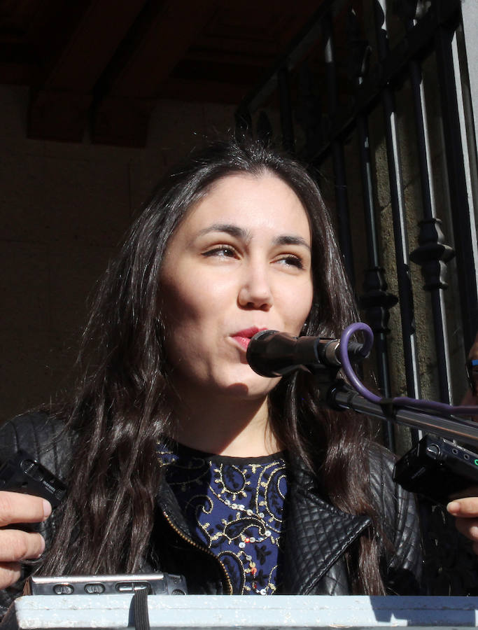 Manifesto en la Plaza Mayor. 