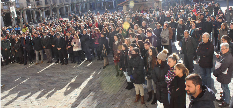 Manifesto en la Plaza Mayor. 