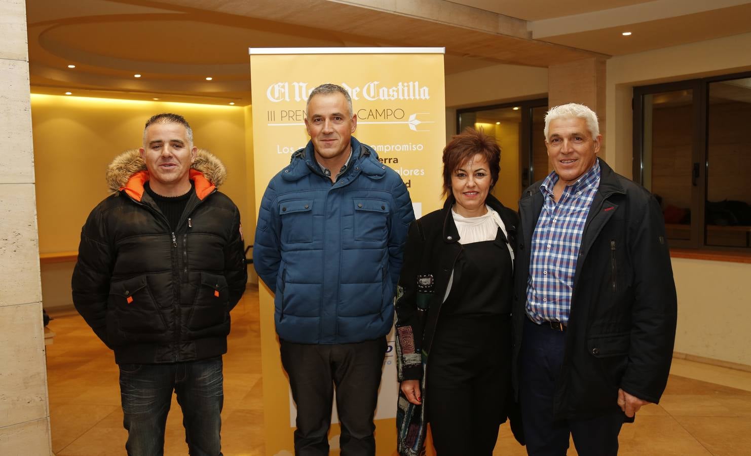 Los hermanos Juan Antonio, Ángel y José Ignacio Rodríguez Morchón y María José López Gutiérrez, de Torrecilla.