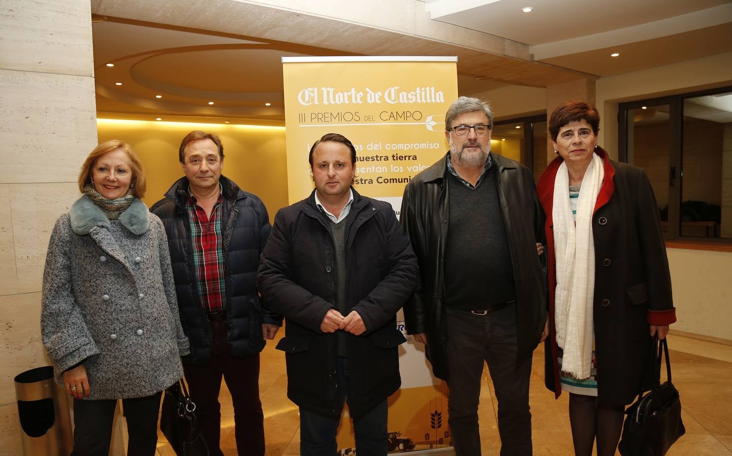 Mari Pedrero, Germán Andrés, Ignacio Mucientes (Colegio de Ingenieros Agrónomos de Valladolid), Alberto Duque (COAG) y Rubi Rueda.