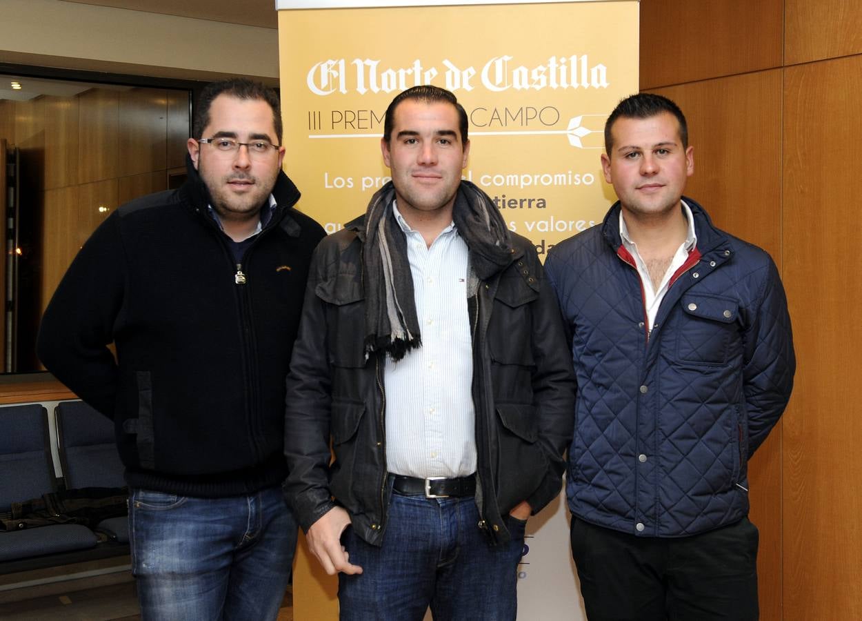 Alfonso Calleja, Pablo Hervada y Gabriel Hervada, de Torrecilla de la Abadesa.