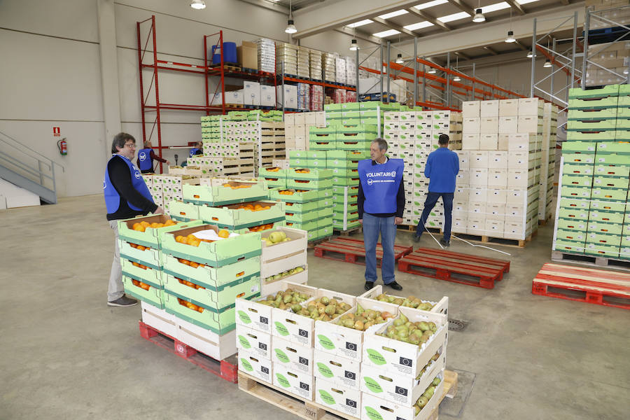 Visita de la Reina Sofía al Banco de Alimentos de Salamanca