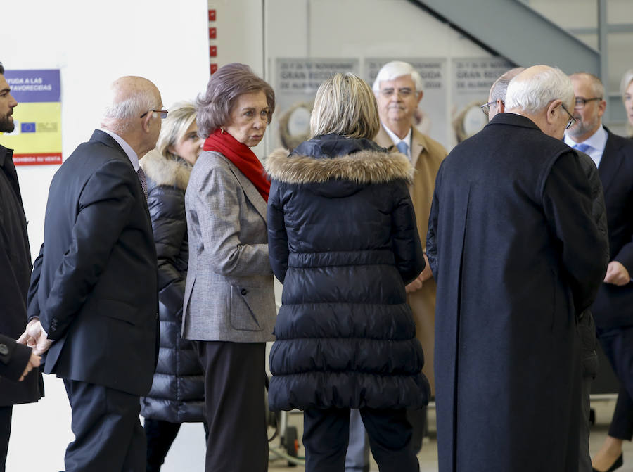 Visita de la Reina Sofía al Banco de Alimentos de Salamanca