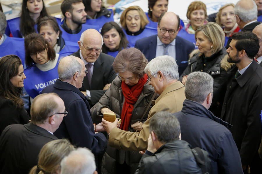 Visita de la Reina Sofía al Banco de Alimentos de Salamanca