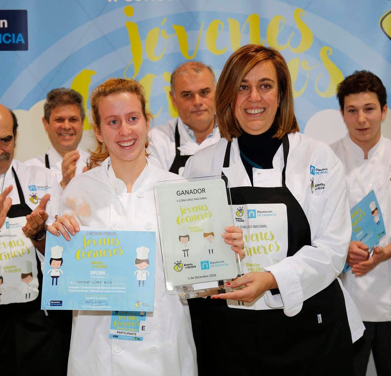 La burgalesa Vanesa López, ganadora del II Concurso Nacional Jóvenes Cocineros Alimentos de Palencia