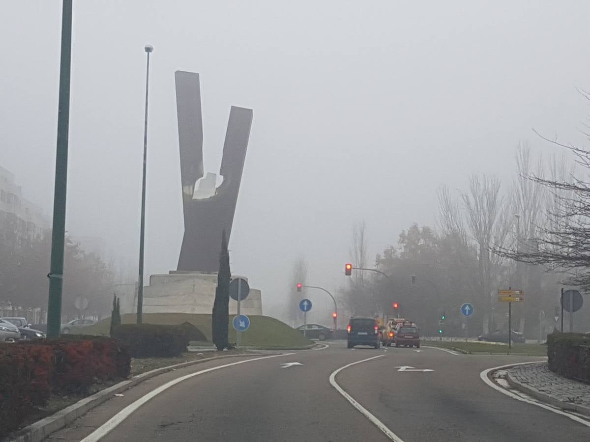 Jornada de niebla en Valladolid