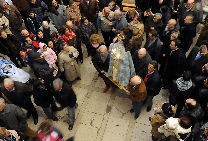 Subida a la ermita de Nuestra Señora de la Concepción de la Virgen de los Pegotes en Nava del Rey