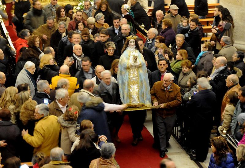 Subida a la ermita de Nuestra Señora de la Concepción de la Virgen de los Pegotes en Nava del Rey