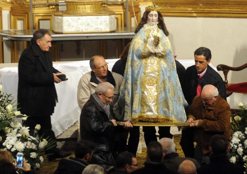 Subida a la ermita de Nuestra Señora de la Concepción de la Virgen de los Pegotes en Nava del Rey
