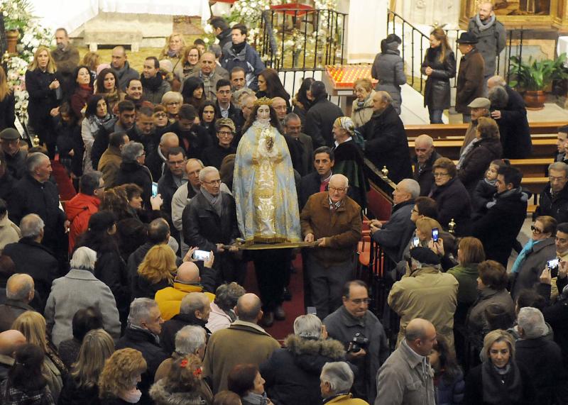 Subida a la ermita de Nuestra Señora de la Concepción de la Virgen de los Pegotes en Nava del Rey