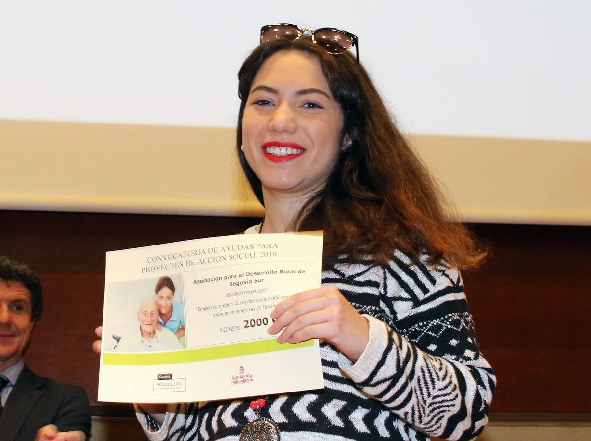 Bankia y la Fundación Caja Segovia entregan las ayudas a proyectos sociales de la provincia