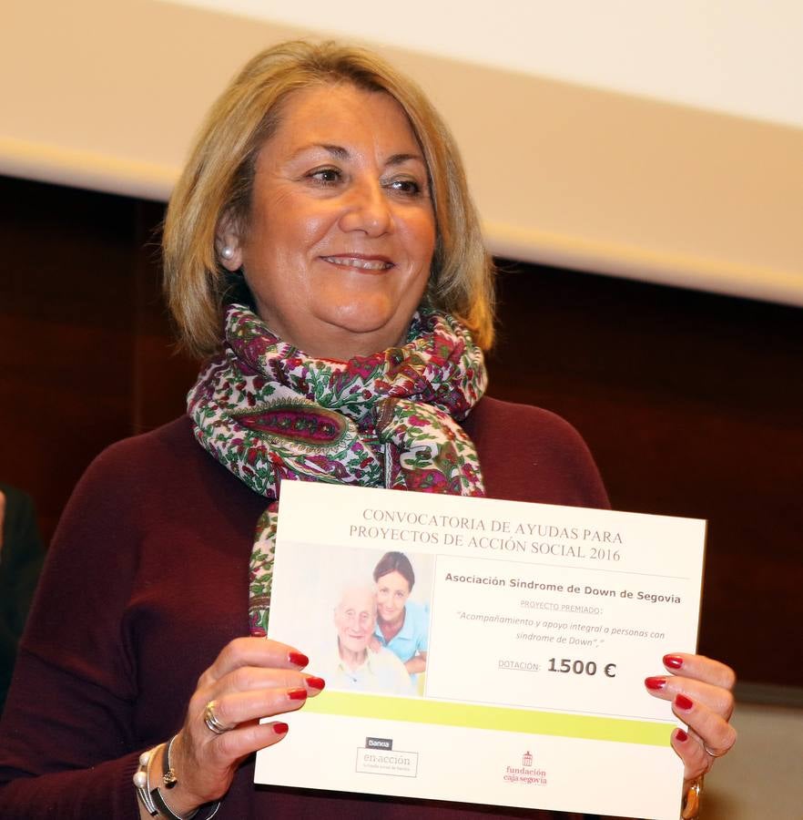 Bankia y la Fundación Caja Segovia entregan las ayudas a proyectos sociales de la provincia