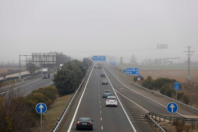 Niebla en la provincia de Palencia