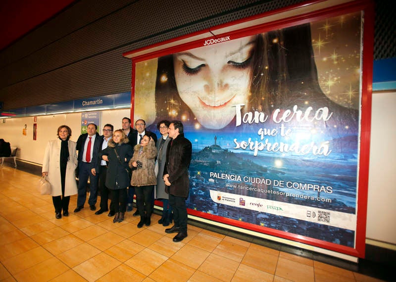 Palencia promociona el comercio en el metro de Madrid