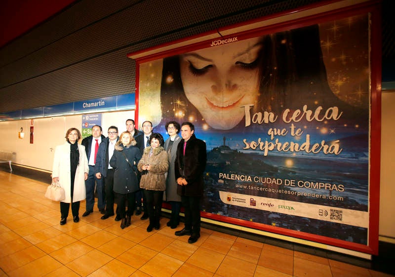 Palencia promociona el comercio en el metro de Madrid