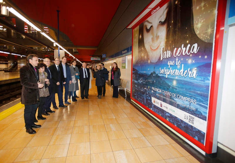 Palencia promociona el comercio en el metro de Madrid