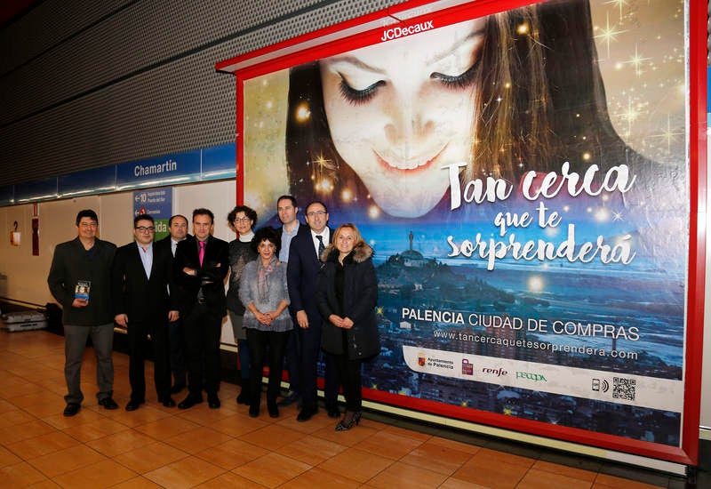 Palencia promociona el comercio en el metro de Madrid