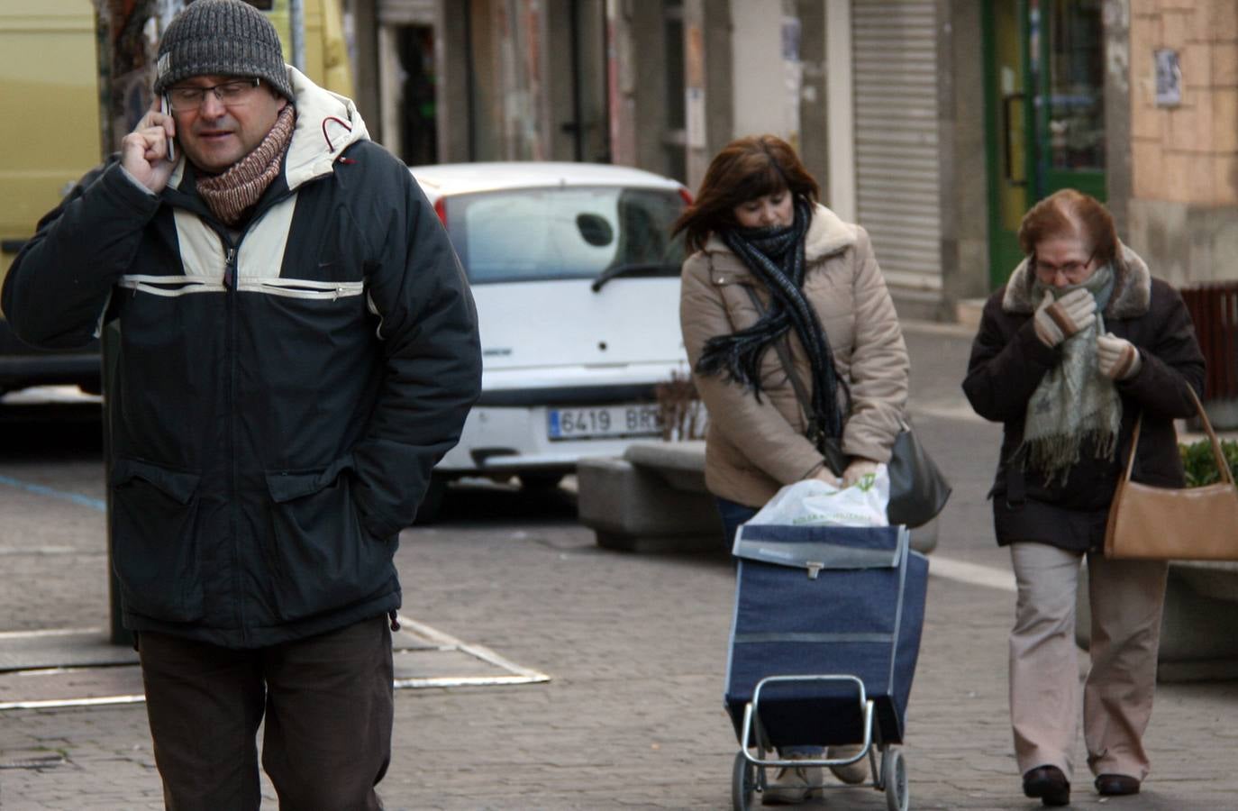 Jornada de frío en Cuéllar (Segovia)