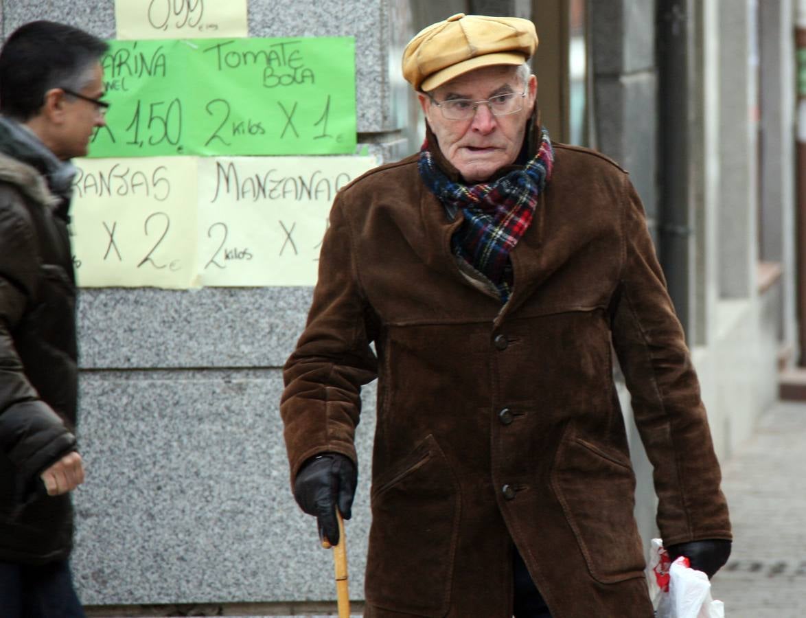 Jornada de frío en Cuéllar (Segovia)