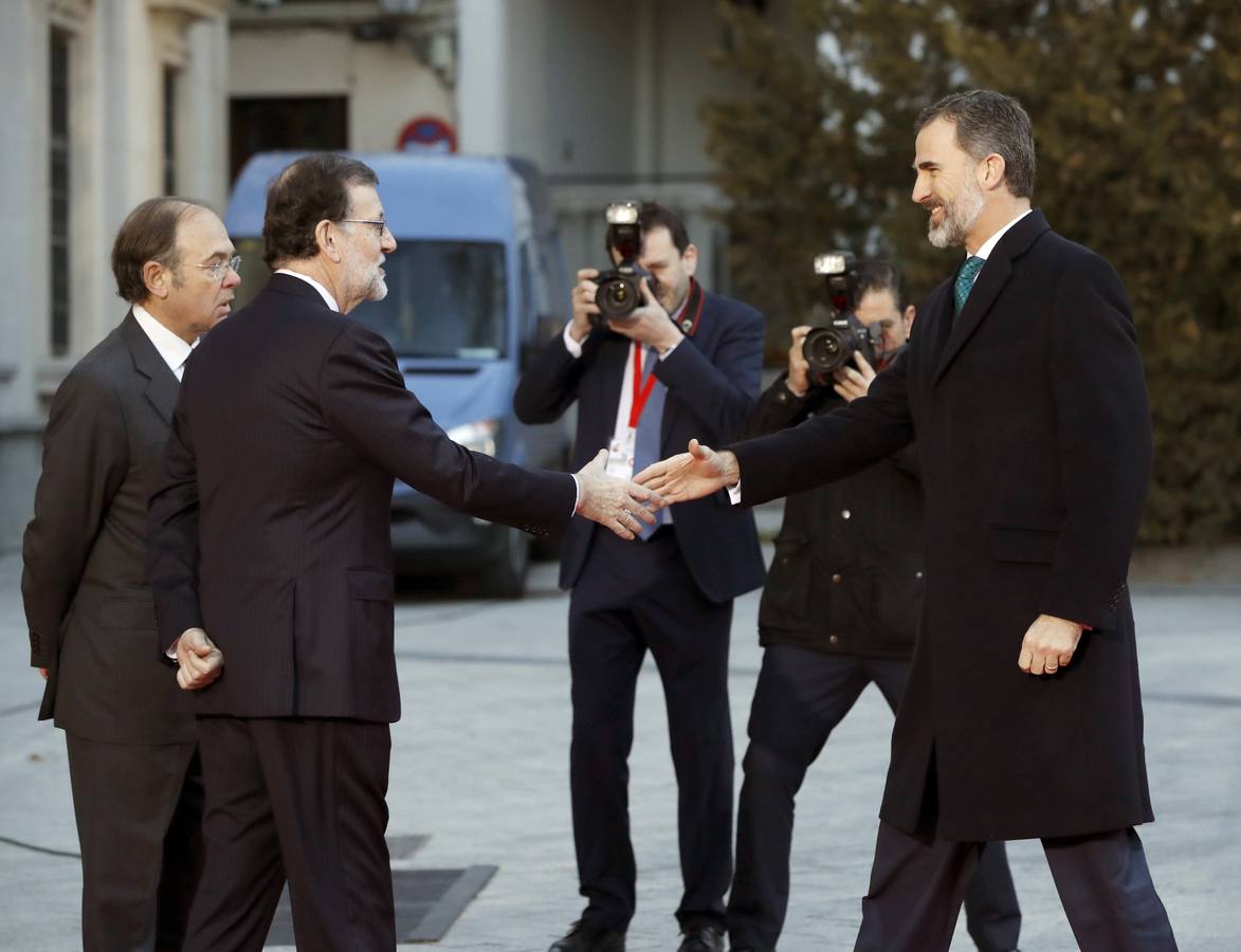 Llegada de los asistentes a la VI Conferencia de Presidentes de España