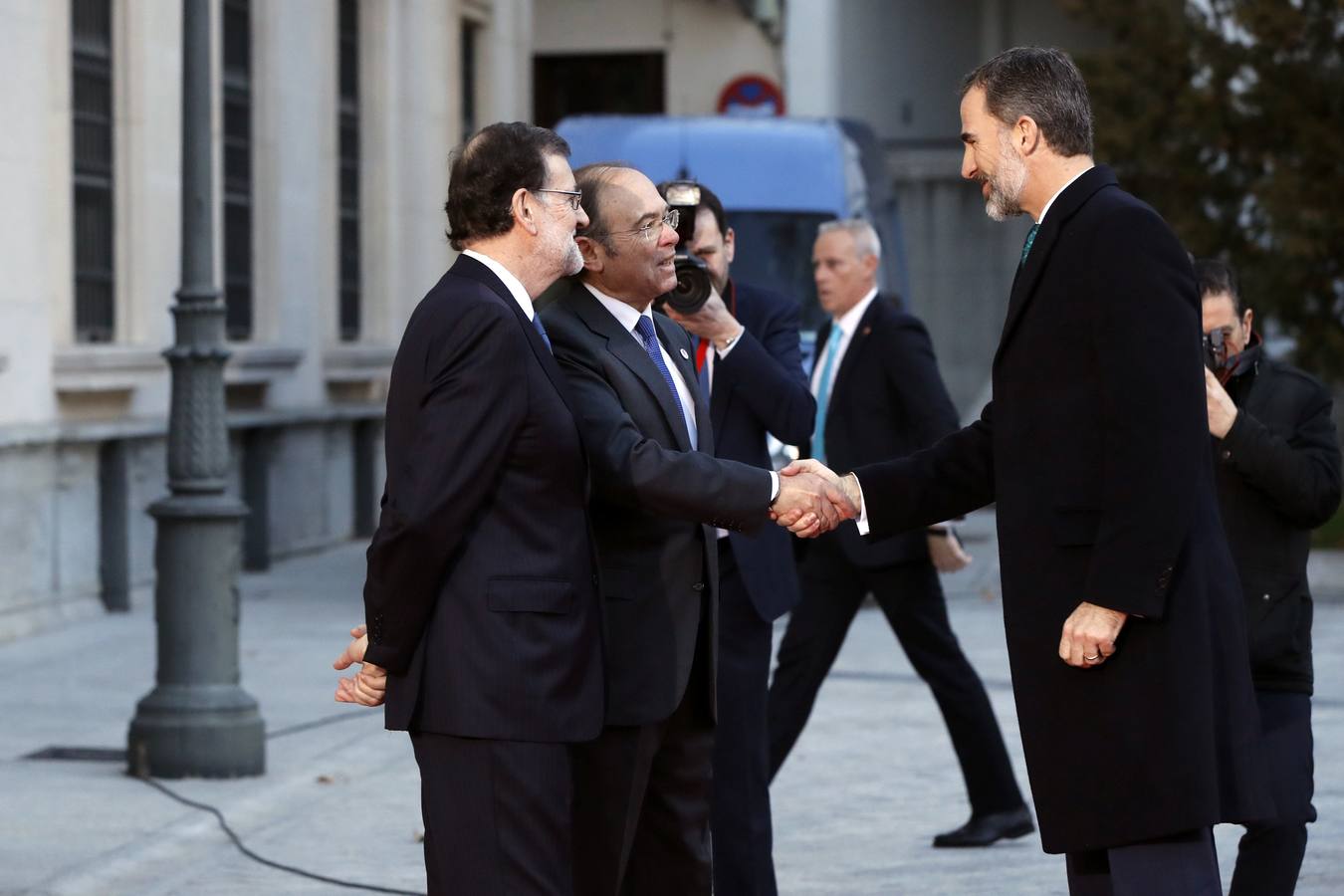 Llegada de los asistentes a la VI Conferencia de Presidentes de España