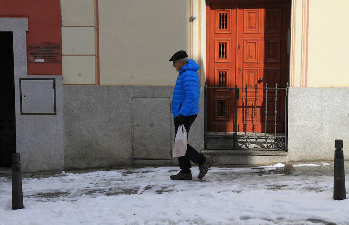 Nieve en Segovia capital y La Granja