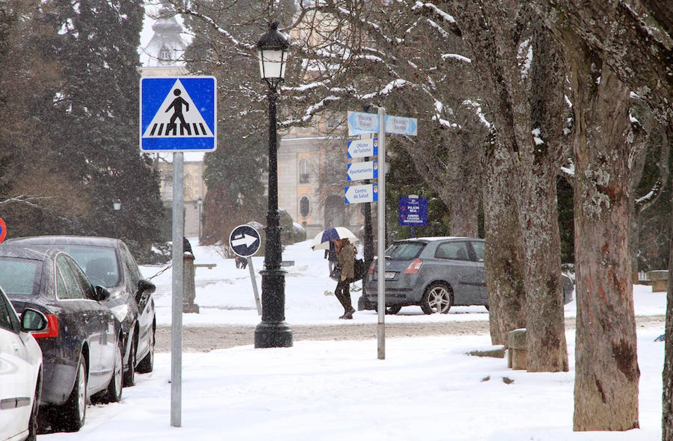 Nieve en Segovia capital y La Granja