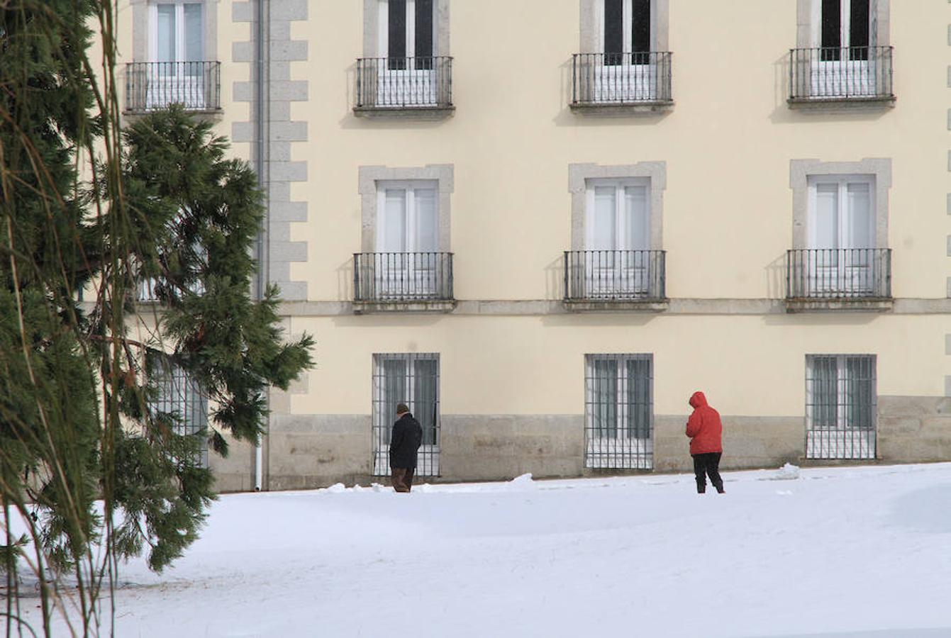 Nieve en Segovia capital y La Granja