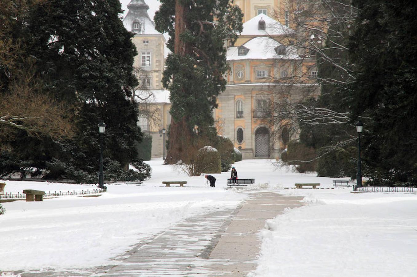 Nieve en Segovia capital y La Granja