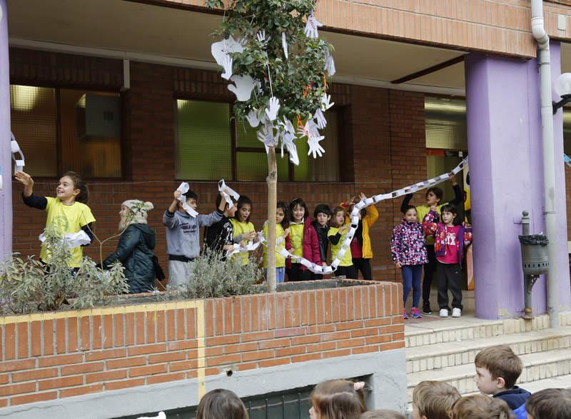 Celebración del Día de la Paz en el colegio público Jorge Manrique de Palencia