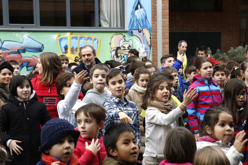 Celebración del Día de la Paz en el colegio público Jorge Manrique de Palencia