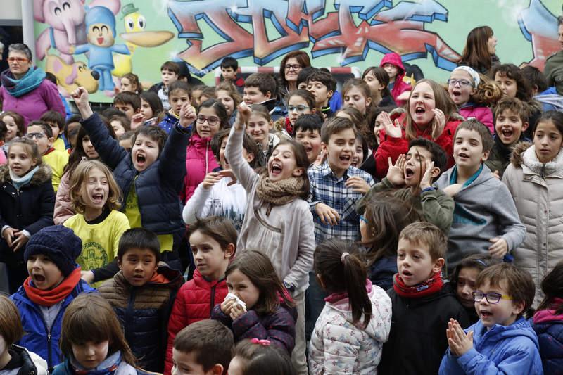 Celebración del Día de la Paz en el colegio público Jorge Manrique de Palencia