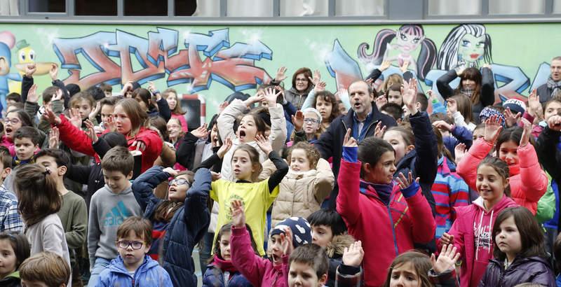 Celebración del Día de la Paz en el colegio público Jorge Manrique de Palencia