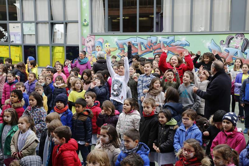 Celebración del Día de la Paz en el colegio público Jorge Manrique de Palencia