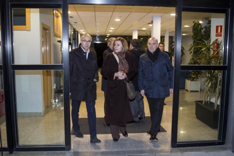 Diversas personalidades acuden al tanatorio para despedirse de Eugenio García del Pozo, padre de la ministra de Agricultura