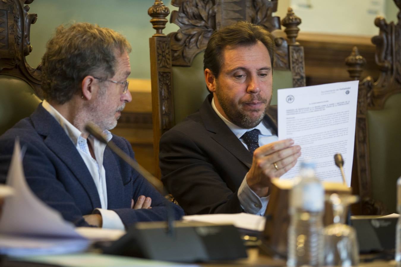 Pleno en el Ayuntamiento de Valladolid