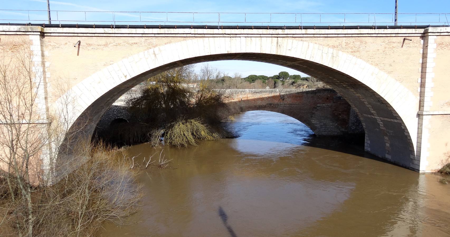 El río Adaja a su paso por Valdestillas.