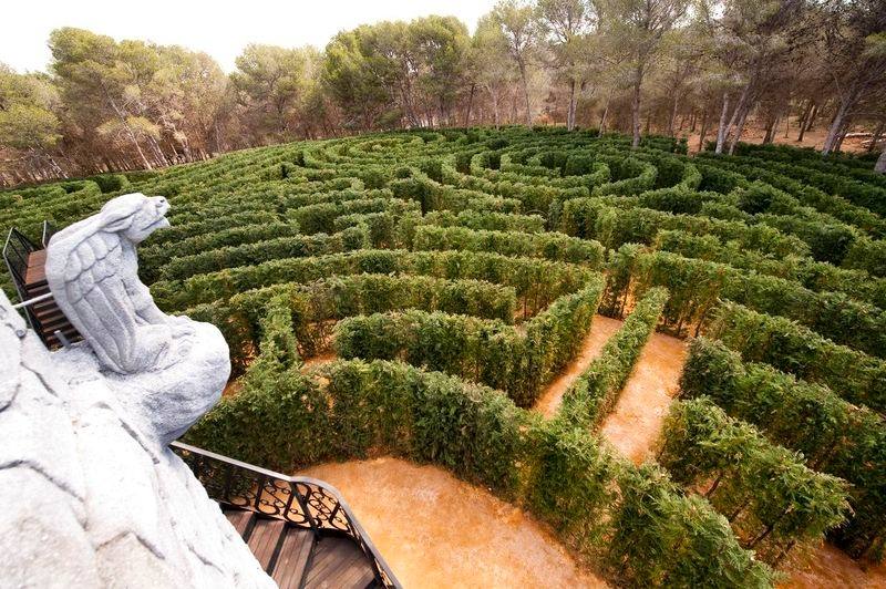 El laberinto de Tentegorra Aventura, en el Parque de Ocio Rafael de la Cerda, en Cartagena.