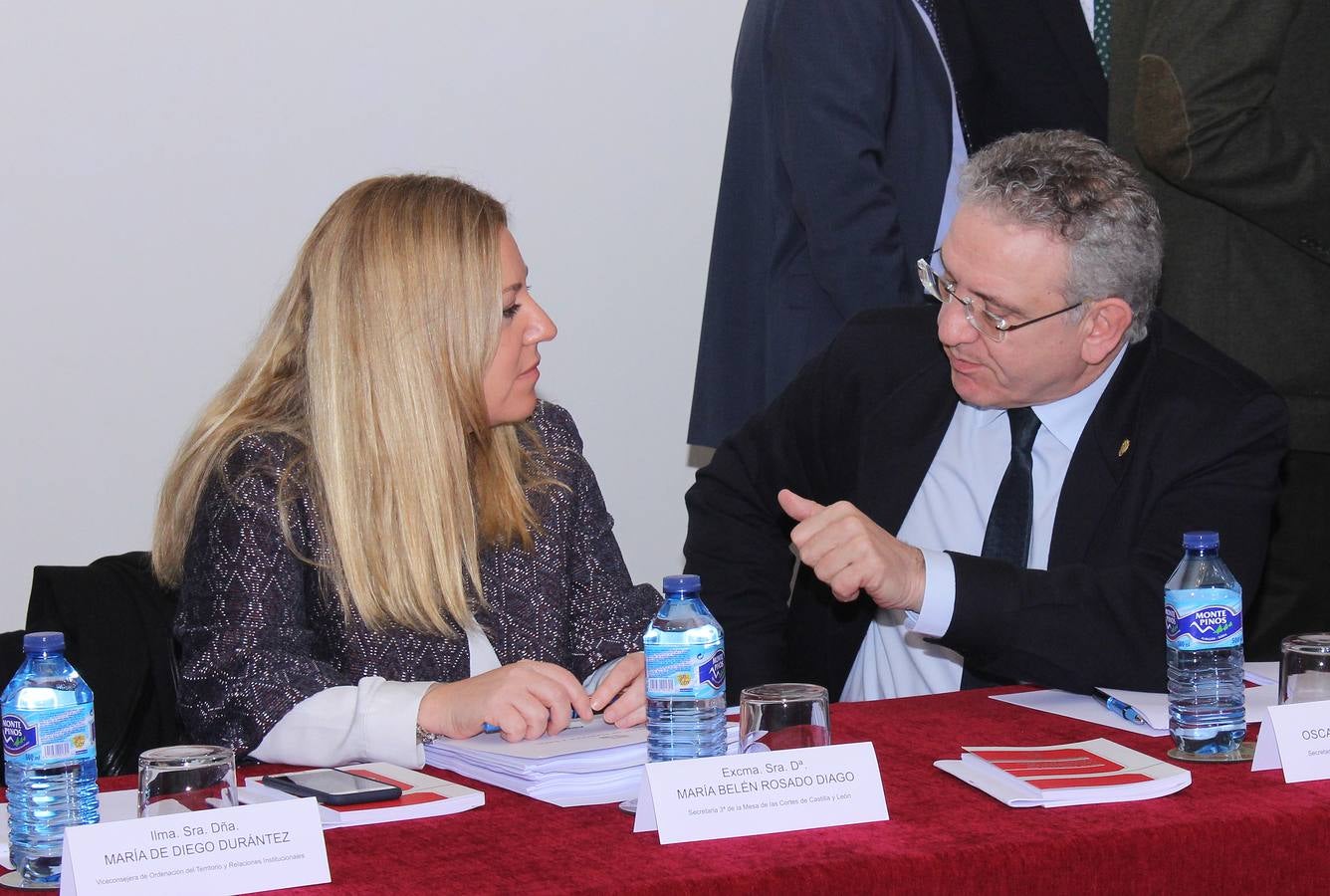 Reunión de la Mesa y la Junta de Portavoces de las Cortes de Castilla y León en la Casa JUnco de Palencia