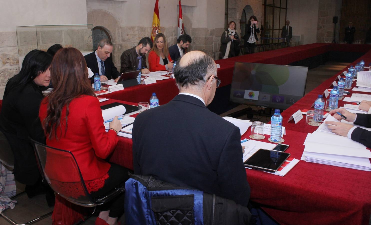 Reunión de la Mesa y la Junta de Portavoces de las Cortes de Castilla y León en la Casa JUnco de Palencia