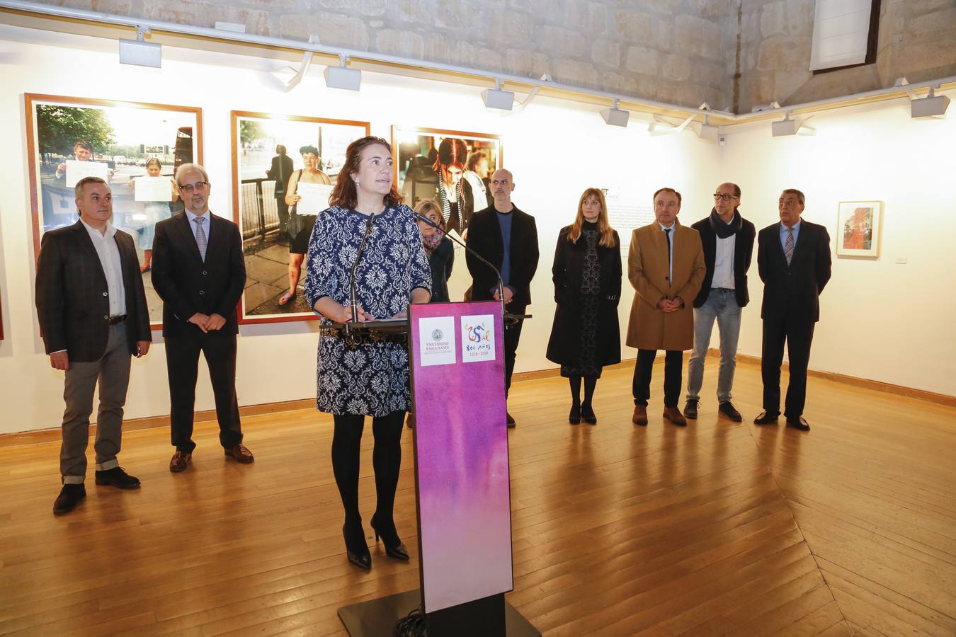 Inauguración de la exposición &#039;Transliteral&#039; en las Escuelas Menores de la Universidad de Salamanca