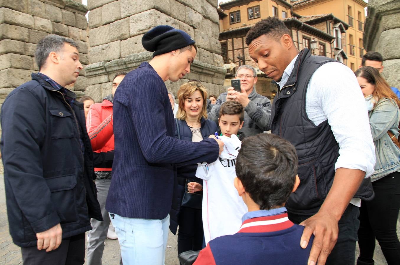 Cristiano Ronaldo se pasea por Segovia