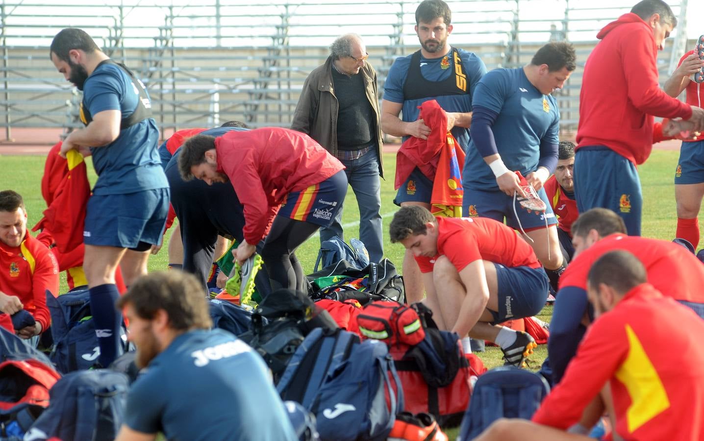 La selección española de rugby entrena en Medina del Campo