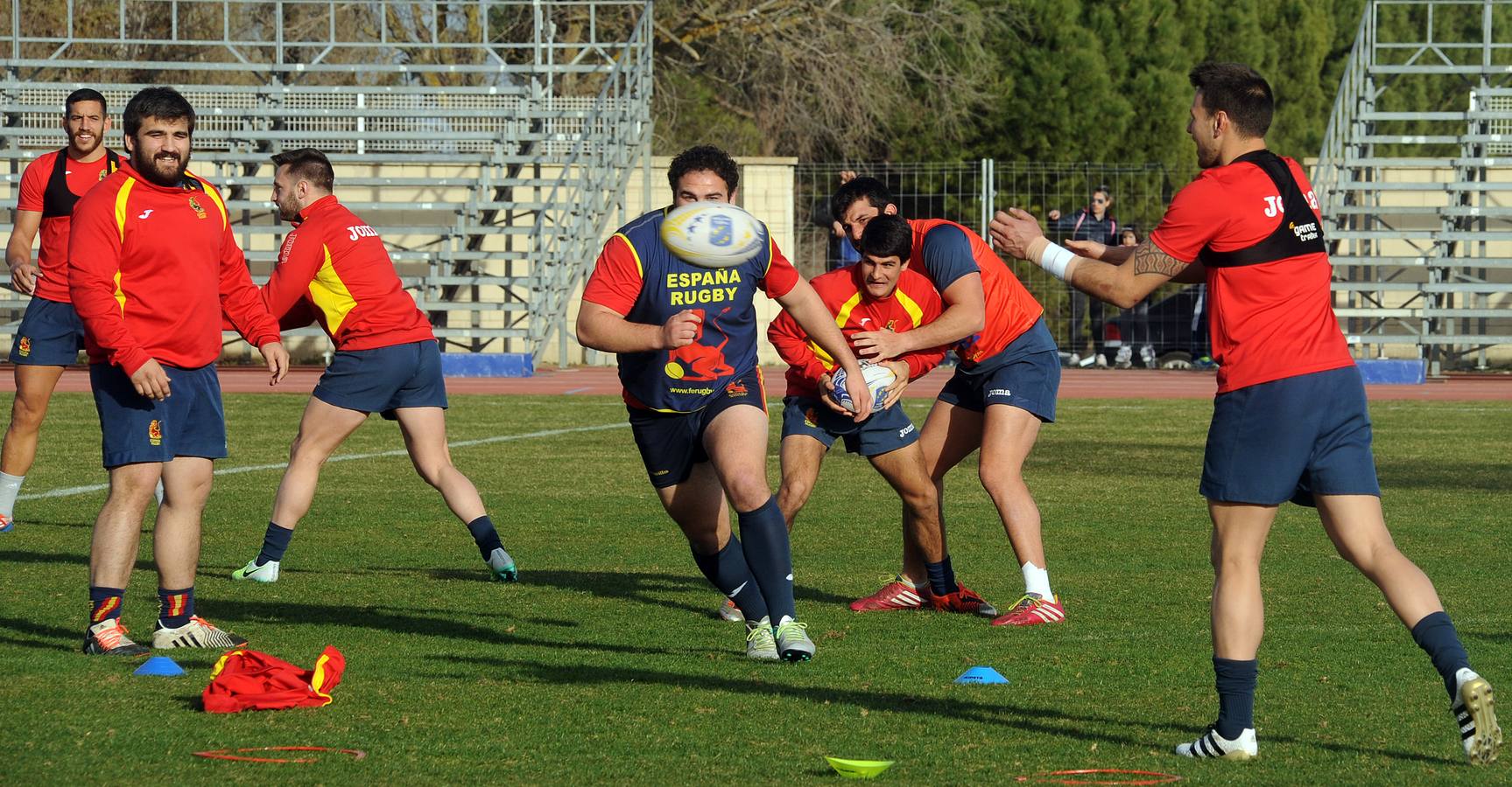 La selección española de rugby entrena en Medina del Campo