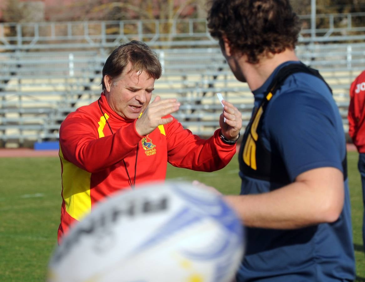 La selección española de rugby entrena en Medina del Campo