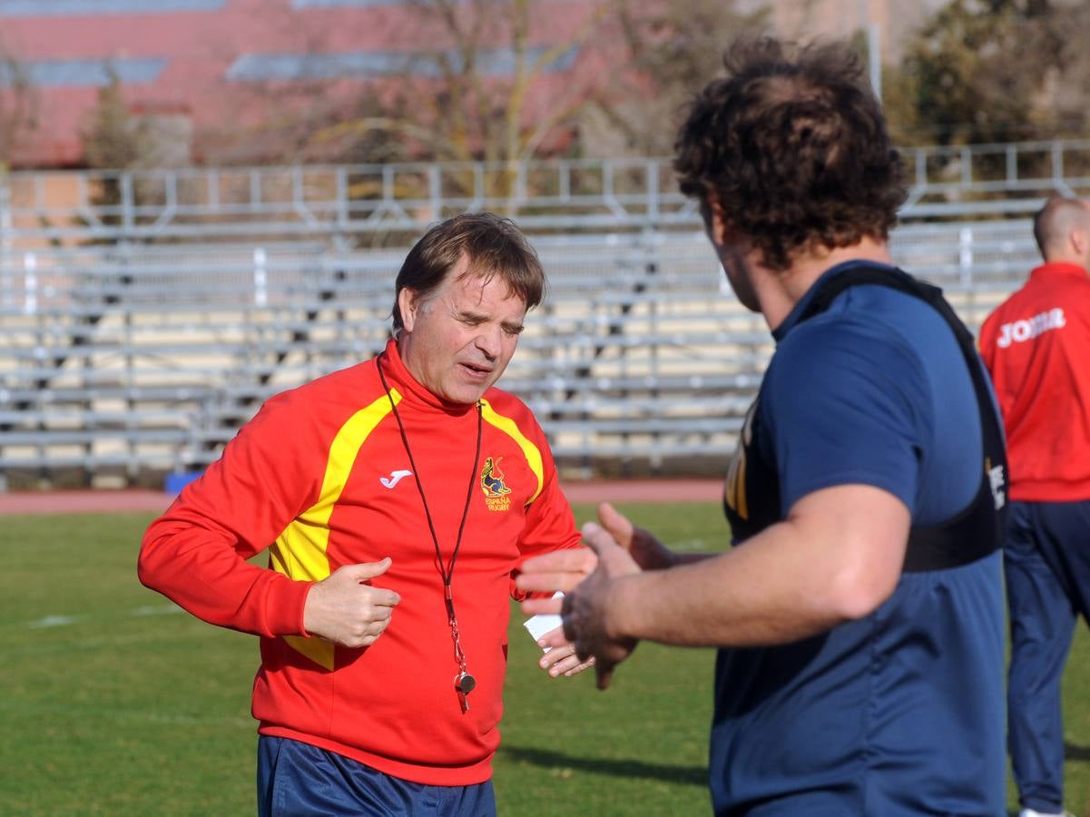 La selección española de rugby entrena en Medina del Campo